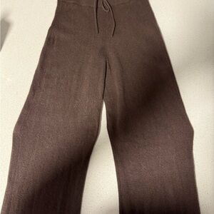 Aritzia Essential Cashmere Hi-rise Wide Pant